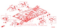GARNITURE DE PLAFOND pour Honda CIVIC TOURER DIESEL 1.6 SE 5 Portes 6 vitesses manuelles 2015