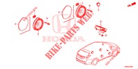 HAUT PARLEUR pour Honda CIVIC TOURER DIESEL 1.6 SE 5 Portes 6 vitesses manuelles 2015
