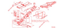 OUTILS/CRIC pour Honda CIVIC TOURER DIESEL 1.6 SE 5 Portes 6 vitesses manuelles 2015
