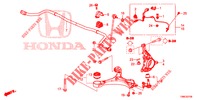 ARTICULATION AVANT pour Honda CIVIC TOURER DIESEL 1.6 ES 5 Portes 6 vitesses manuelles 2016