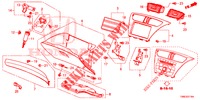GARNITURE D'INSTRUMENT (COTE DE PASSAGER) (RH) pour Honda CIVIC TOURER DIESEL 1.6 ES 5 Portes 6 vitesses manuelles 2016