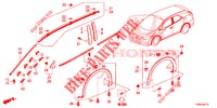 MOULAGE/PROTECTION pour Honda CIVIC TOURER DIESEL 1.6 EXGT 5 Portes 6 vitesses manuelles 2017