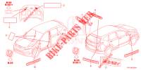 EMBLEMES/ETIQUETTES DE PRECAUTIONS pour Honda CR-V HYBRID 2.0 BASE 5 Portes Electronique CVT 2020