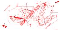 FEU ARRIERE/FEU D'IMMATRICULATION pour Honda CR-V HYBRID 2.0 BASE 5 Portes Electronique CVT 2020