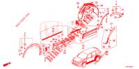 GARNITURE DE LONGRINE LATERALE/PROTECTION pour Honda CR-V HYBRID 2.0 BASE 5 Portes Electronique CVT 2020